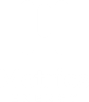 Metrics logo vertical Metrics energy logo